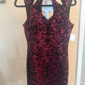 Charlotte Russe Black and Red Floral Dress